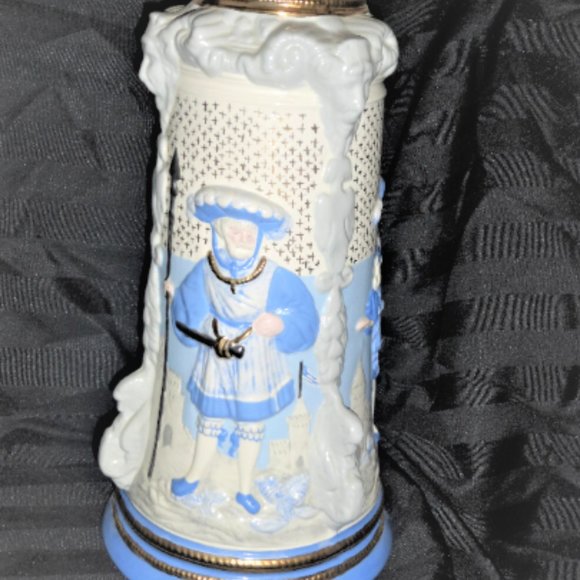 1973 Large 15" high BEER STEIN Hand Made & Painted Signed Mary Howroyd - Picture 5 of 6